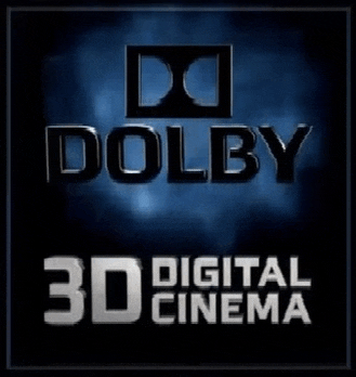 a logo for dolby 3d digital cinema