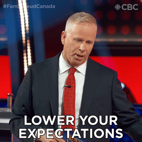 Lower Your Expectations Gerry Dee GIF - Lower Your Expectations Gerry Dee Family Feud Canada GIFs