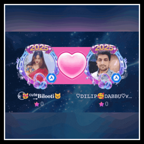 a picture of a girl and a man with the year 2025