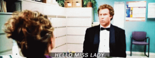 Hello Step Brothers Hello Miss Lady GIF - Hello Step Brothers Hello Miss Lady Confused GIFs