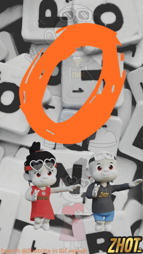 a picture of a boy and a girl with a zhot logo
