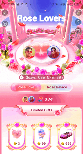 a screenshot of a rose lovers game on a phone