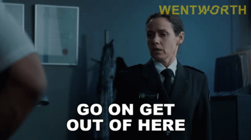 Go On Get Out Of Here Vera Bennett GIF