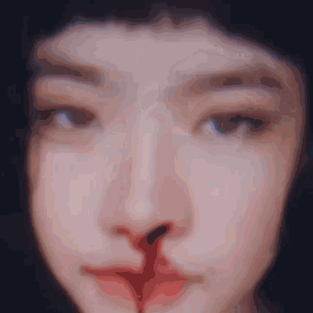 a woman with blood coming out of her nose