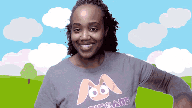 a woman is wearing a shirt that says celebrate on it