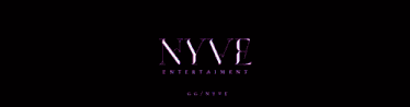 a purple background with nyve entertainment in white letters