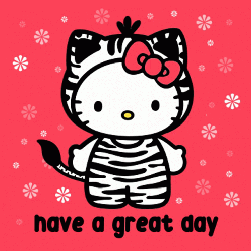 Hello Kitty Have A Great Day GIF - Hello Kitty Have A Great Day Pink GIFs