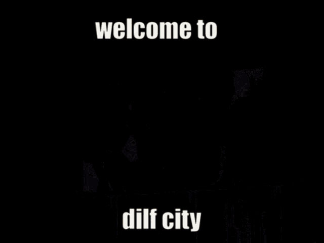 a picture of a city with the words welcome to dilf city on the bottom
