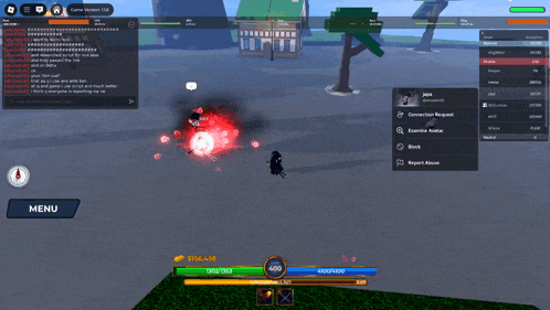 a screenshot of a video game shows a character with a red circle around him