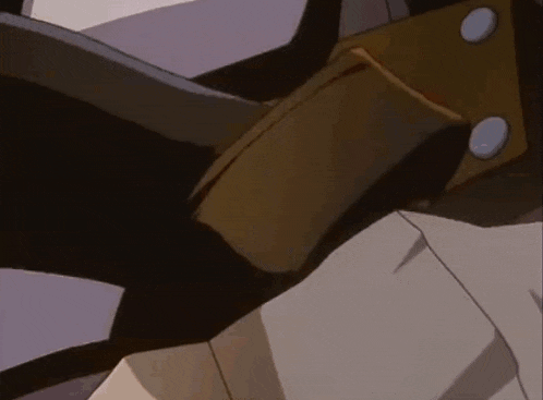a close up of a person 's feet in a cartoon with a purple background .