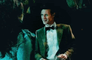 a man in a tuxedo and bow tie says only when we 're alone