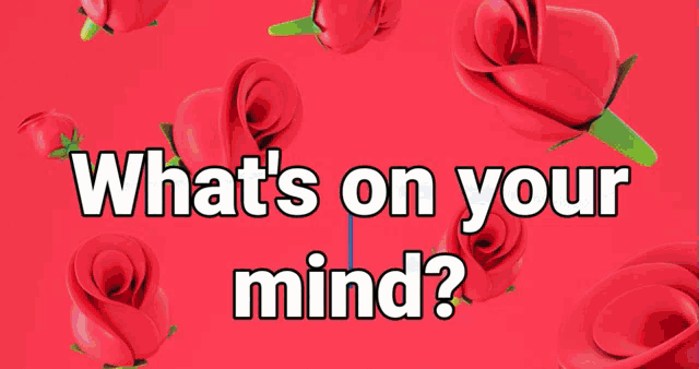a colorful painting with the words " what 's on your mind "