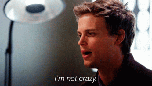 Matthew Gray Gubler Spencer Reid GIF - Matthew Gray Gubler Spencer Reid Im Not Crazy GIFs