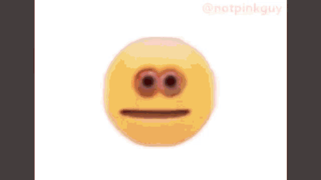 a person is holding a gun in front of a smiley face with a sad face .