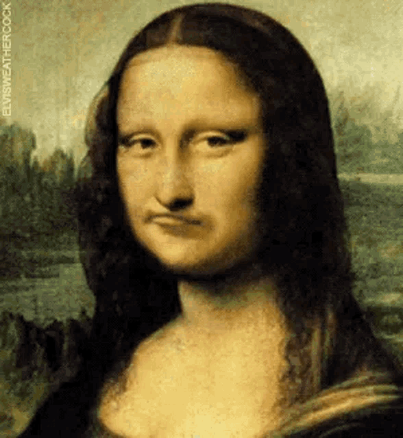 Chewing Mona Lisa GIF - Chewing Chew Mona Lisa GIFs