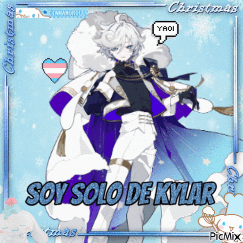 a picture of a boy with the words soy solo de kylar