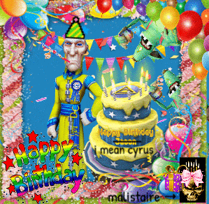 a birthday card with a clown and a cake that says happy birthday