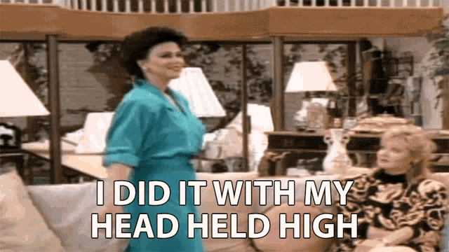 Did It With My Head Held High Susanne Sugarbaker GIF - Did It With My Head Held High Susanne Sugarbaker Delta Burke GIFs
