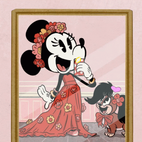 Minnie Mouse Happy GIF - Minnie Mouse Happy Pink GIFs