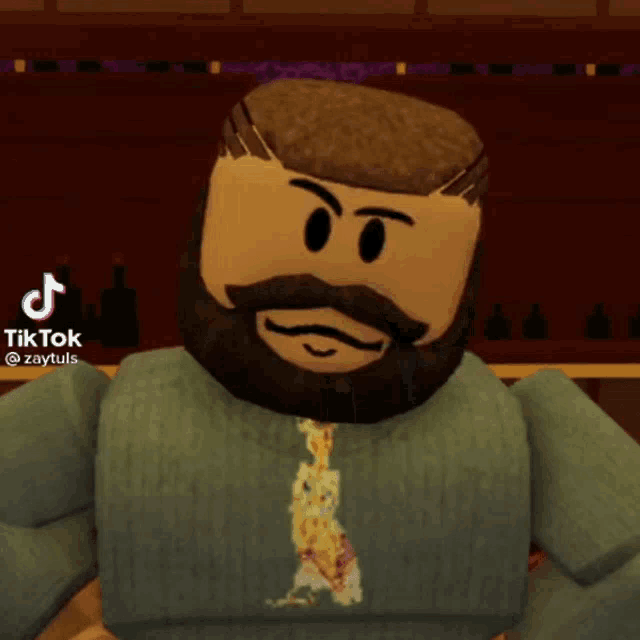 a man with a beard and mustache has a tiktok account