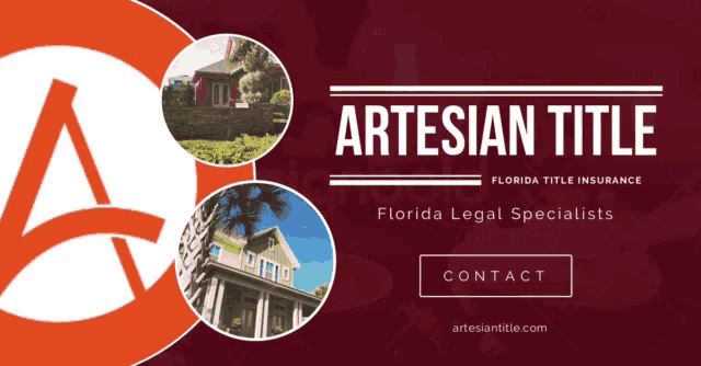 a banner for artesian title florida title insurance