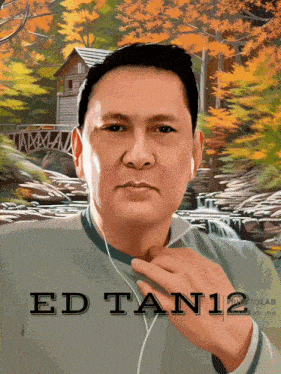 a portrait of a man with the name ed tan12 on the bottom