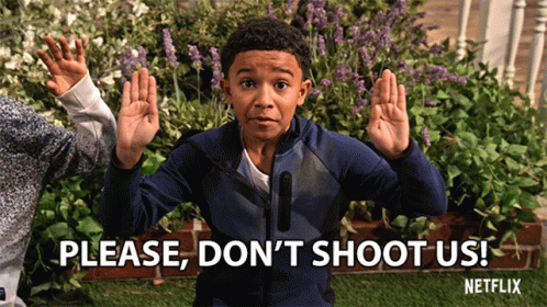Please Dont Shoot Us Cameron J Wright GIF - Please Dont Shoot Us Cameron J Wright Mazzi Mc Kellan GIFs
