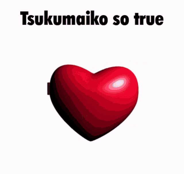 a heart shaped mirror with two pictures of anime girls and the words " tsukumaiko so true "