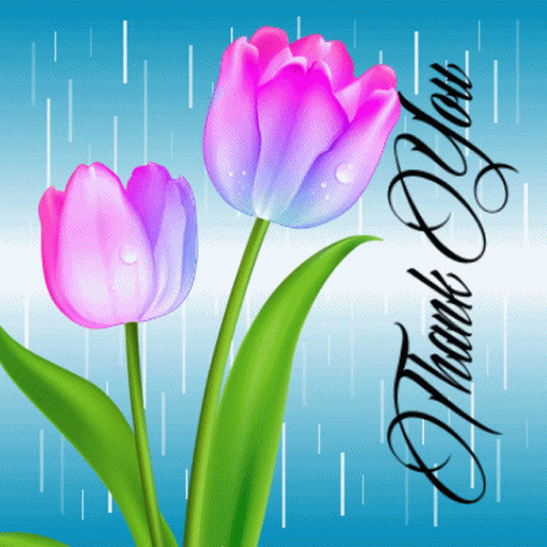 Thank You Tulips GIF - Thank You Tulips Blue GIFs
