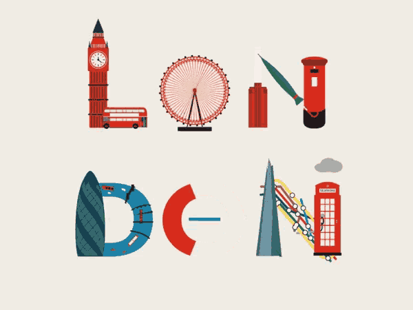 a poster that says ' lon don ' on it