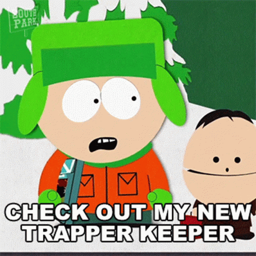 Check Out My New Trapper Keeper Kyle Broflovski GIF - Check Out My New Trapper Keeper Kyle Broflovski Ike Broflovski GIFs