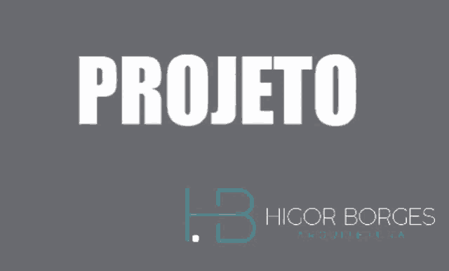 a gray background with the word projeto in white