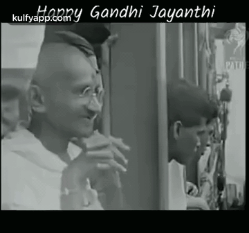 Happy Gandhi Jayanthi.Gif GIF - Happy Gandhi Jayanthi Mahatma Rare Footage GIFs