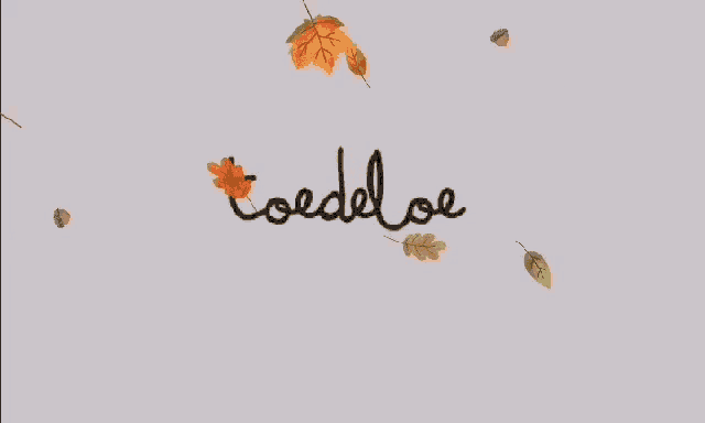 the word toddleoe is written on a white background with leaves and acorns