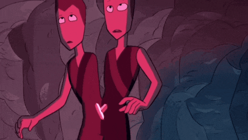 a cartoon character with a heart in his chest