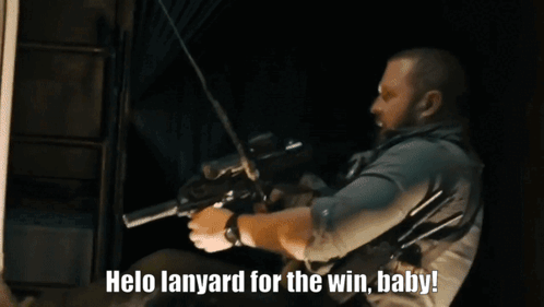 Helo Lanyard For The Win Baby Woo GIF - Helo Lanyard For The Win Baby Woo Seal Team GIFs
