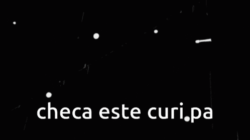 a black and white drawing of a man with the words " checa este curi pa " below him