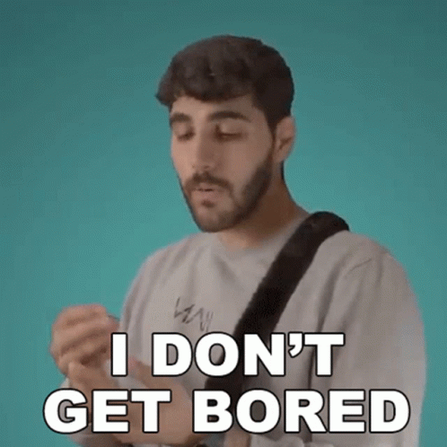 I Dont Get Bored Rudy Ayoub GIF - I Dont Get Bored Rudy Ayoub I Dont Get Tired GIFs