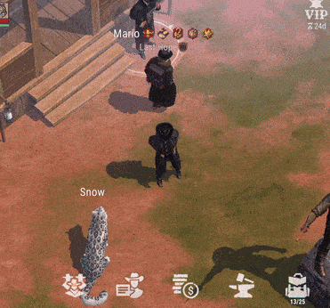 a screenshot of a video game with the name snow on the bottom