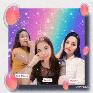 a picture of three girls with the names bob rhain kaizen and mykee