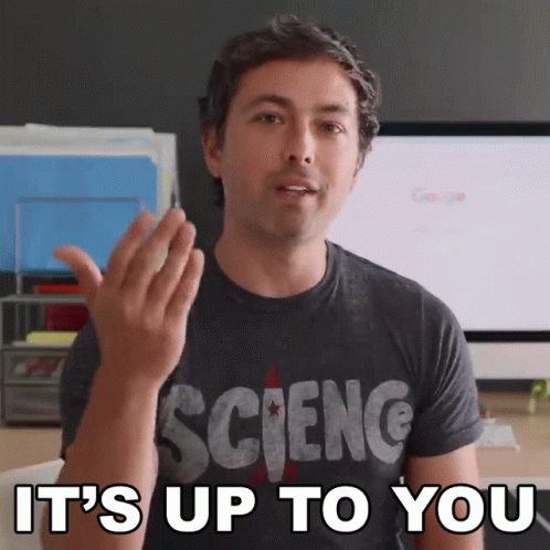 Its Up To You Derek Muller GIF