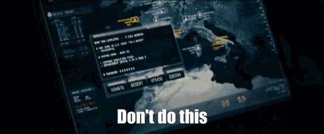 a computer screen says " do n't do this " at the top