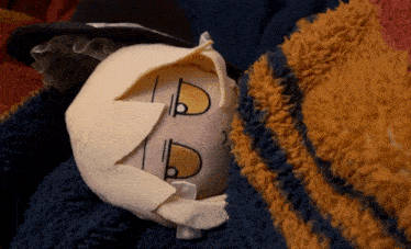 a stuffed animal with the letter d on it 's face
