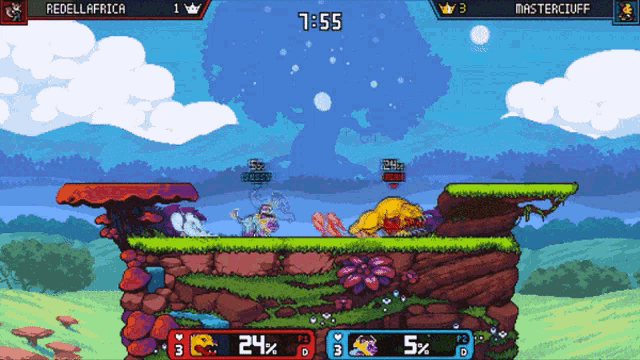 Masterciuff Roa Combo GIF - Masterciuff Roa Combo Rivals Of Aether GIFs