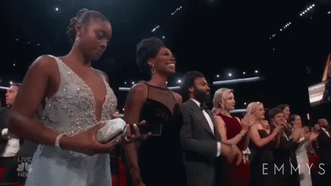 Emmys Donald Glover GIF - Emmys Donald Glover Issa Rae GIFs