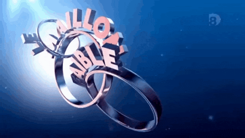 a couple of rings with the words " able " on them