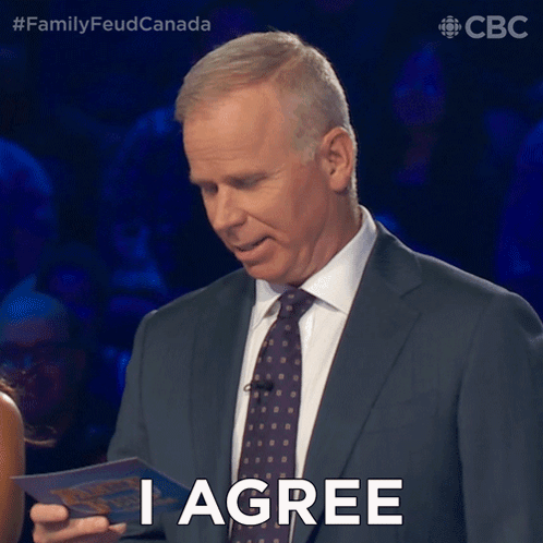 I Agree Gerry Dee GIF - I Agree Gerry Dee Family Feud Canada GIFs