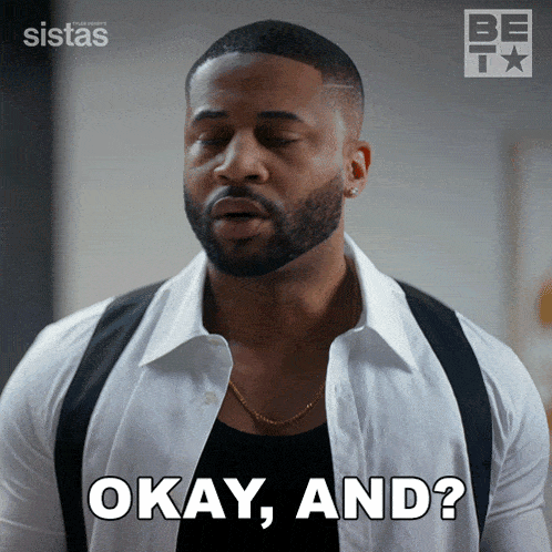 a man with a beard says okay and in front of a sistas logo