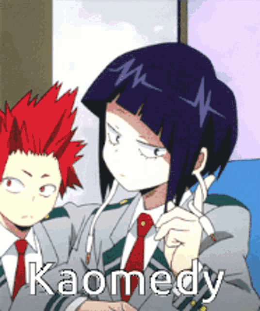 kaomedy is the name of the girl in the anime picture