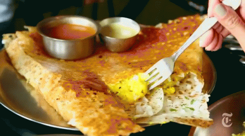Dosa GIF - Indian Dinner Streetfood GIFs